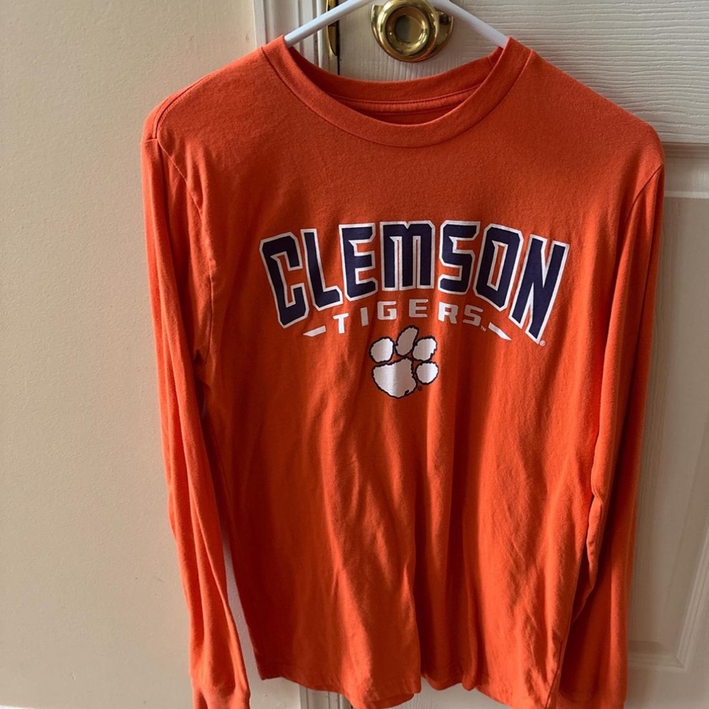 Clemson Tigers Orange Long Sleeve Shirt, Unisex, Mens sizing